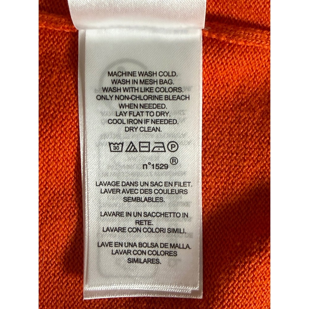 Lauren Ralph Lauren Orange Crewneck Sweater 3X Cotton Modal Knit Plus Size - Picture 7 of 7